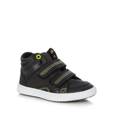 bluezoo Boys' black high top trainers